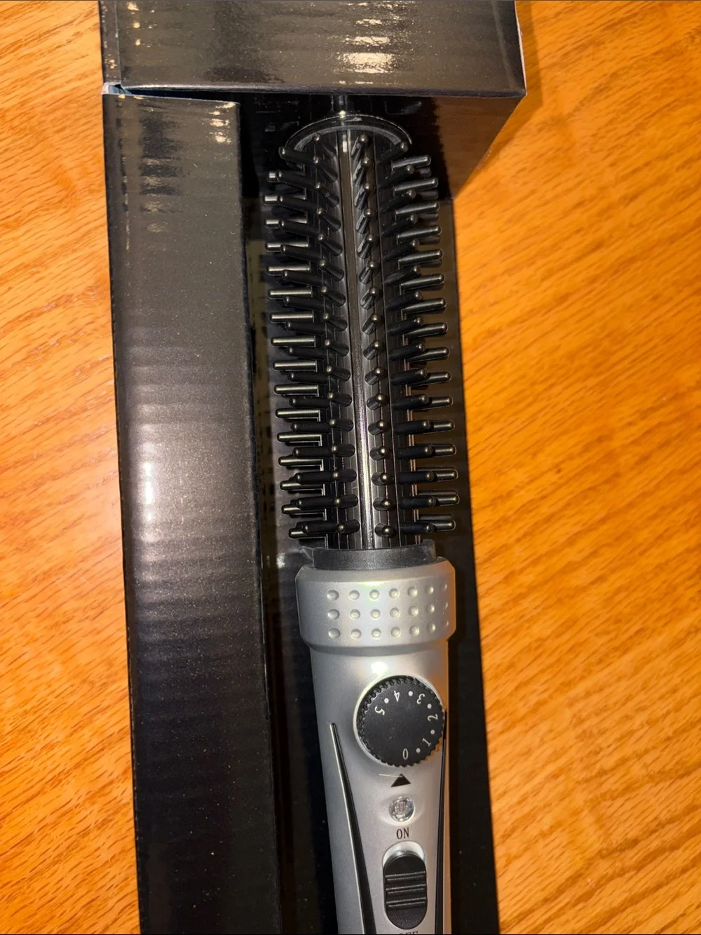 Plugged In 1” Ceramic Tourmaline Brush Iron - Straightens, Curls, and Volumizes